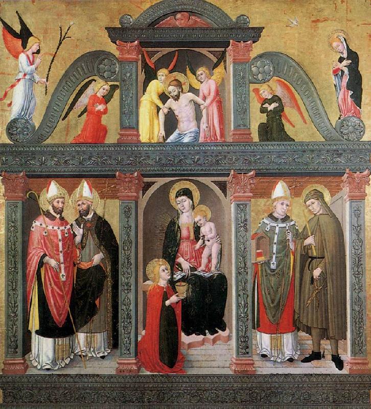 DOMENICO DA TOLMEZZO St Lucy Altarpiece (Pala di S. Lucia) eth Germany oil painting art